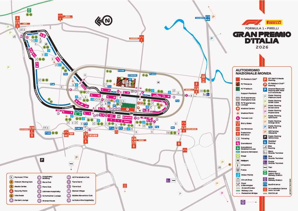2026 Italian Grand Prix Race Hub Map