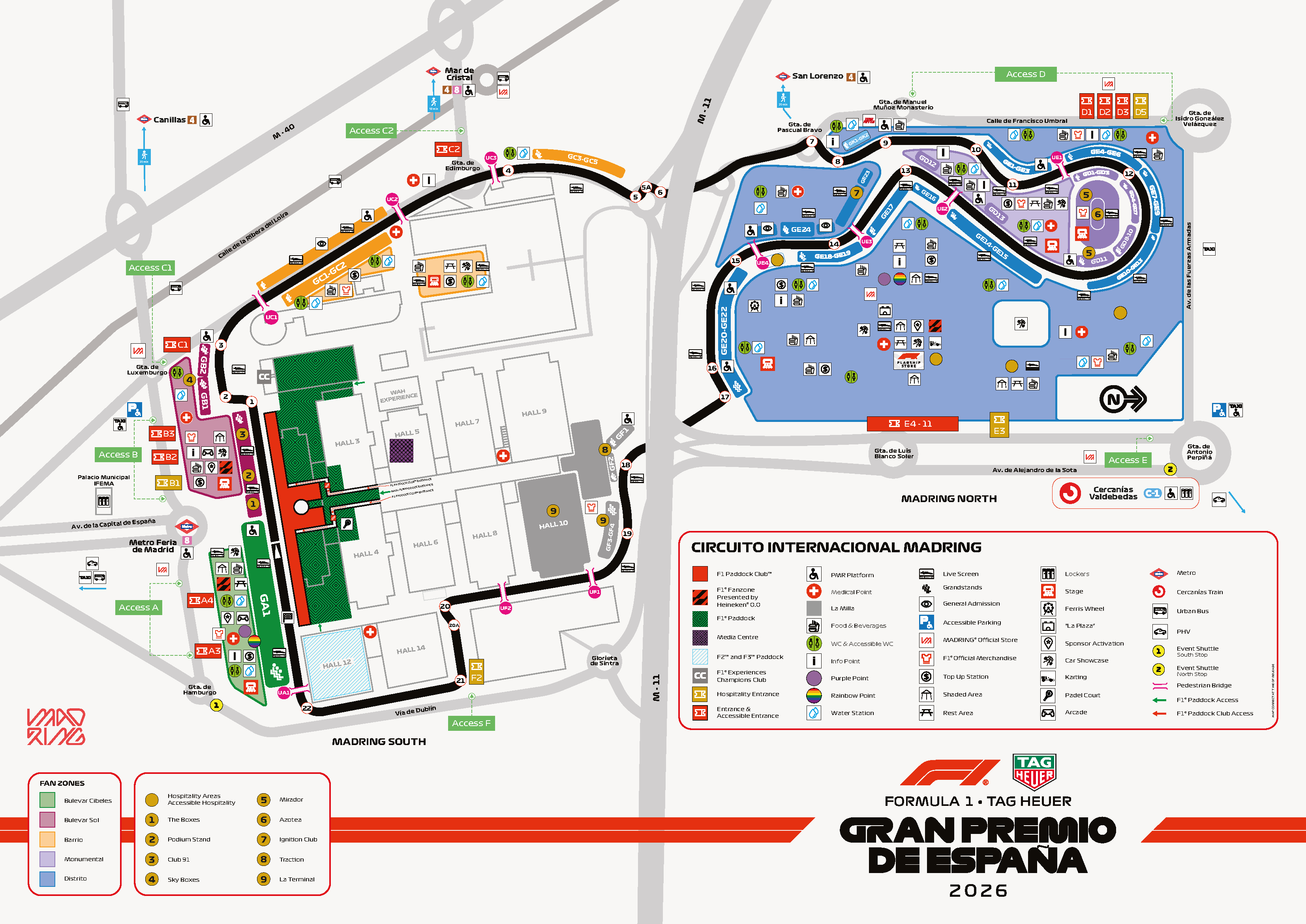 2026 MADRING Race Hub Map