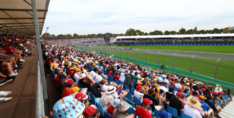 View from the Schumacher Grandstand