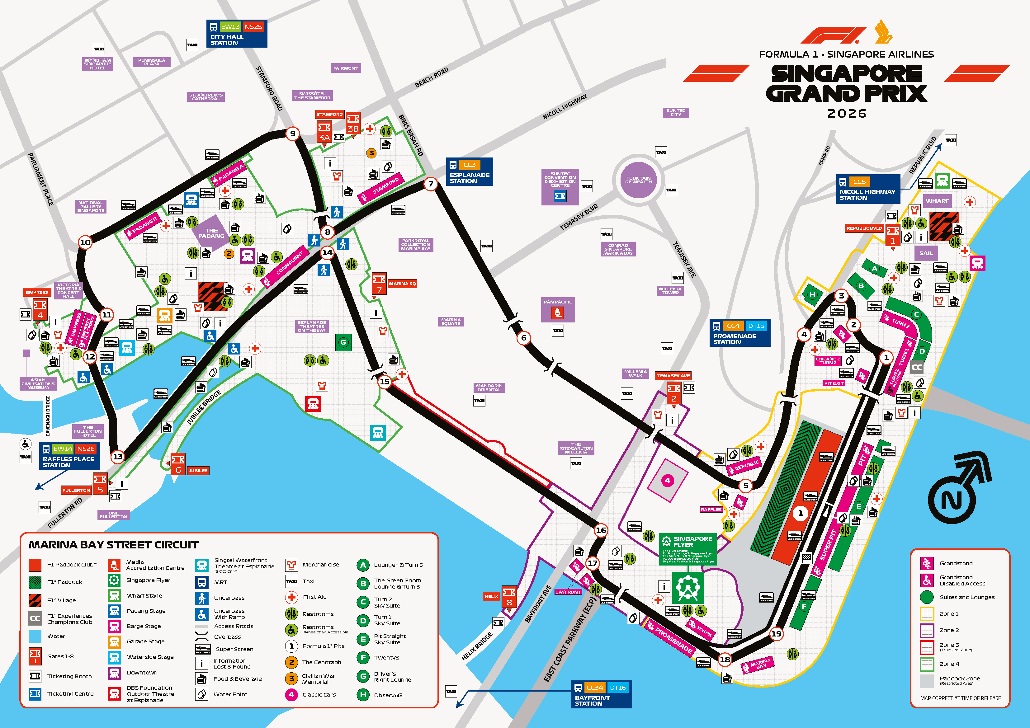 Singapore Grand Prix Map