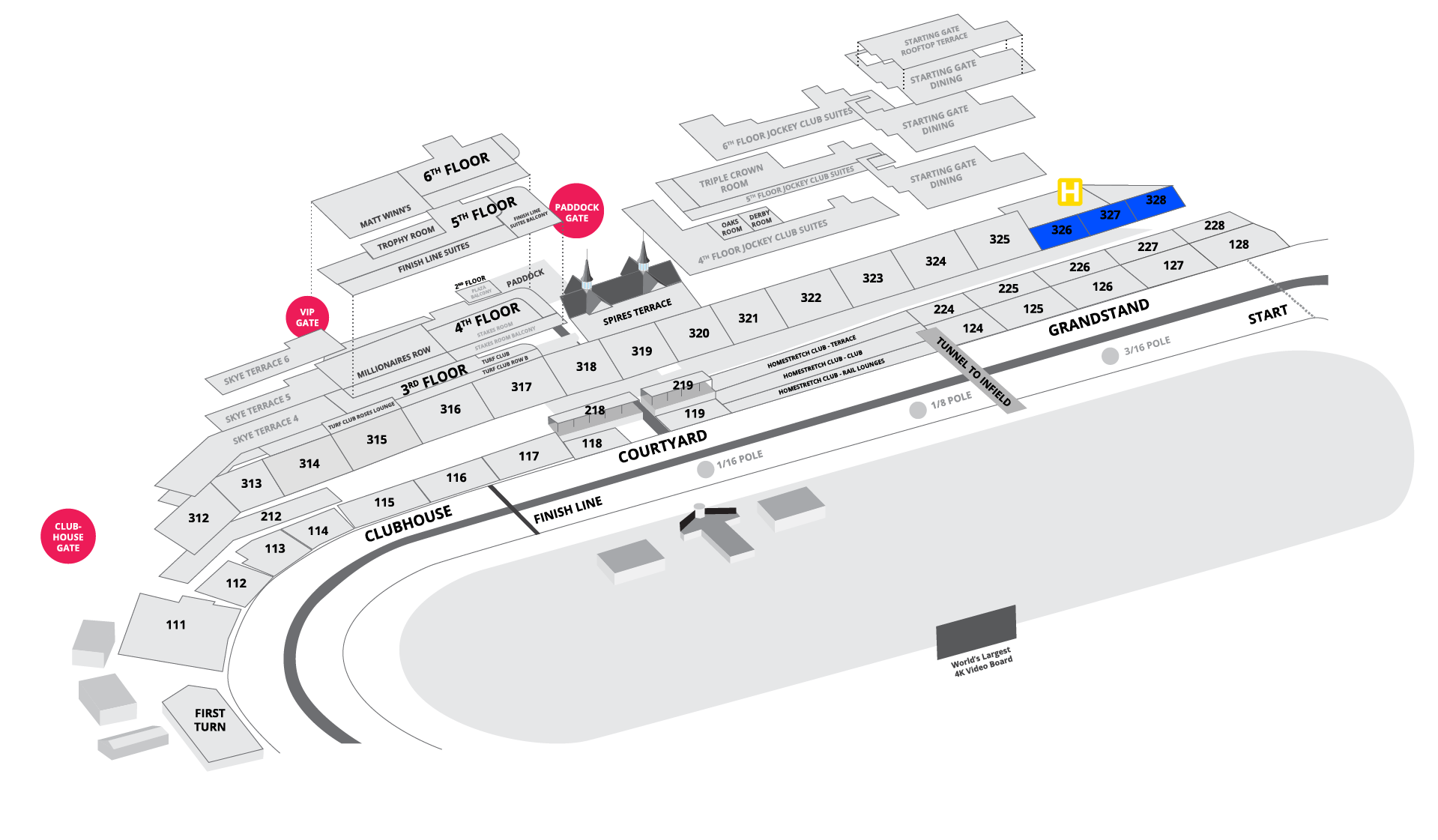 2023 Kentucky Derby Tickets Grandstand Blue Sunny's Halo